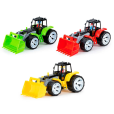 гр Трактор BAMS 1 ківш, чорна кабіна 007/16 (8) “BAMSIC“, ігрова фігурка