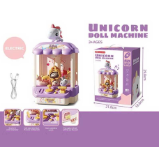 Ігровий автомат 668-122 (24) мелодія, звукові ефекти, підсвічування, працює від батарейок та від мережі, регулювання гучності, механічний важіль, USB-кабель, м“які іграшки, муляжі монет, в коробці