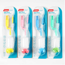 гр Щітка для миття пляшечок C 63888 (144) “Bimbo“, 4 види, додаткова щітка, з поролоном, на листі, ВИДАЄТЬСЯ ТІЛЬКИ МІКС ВИДІВ