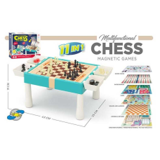 Гра “11в1“ 9801 B (36) 11 в 1, столик, шахи, шашки, нарди, гомоку, змійки та драбинки, лудо, ігрові елементи, в коробці