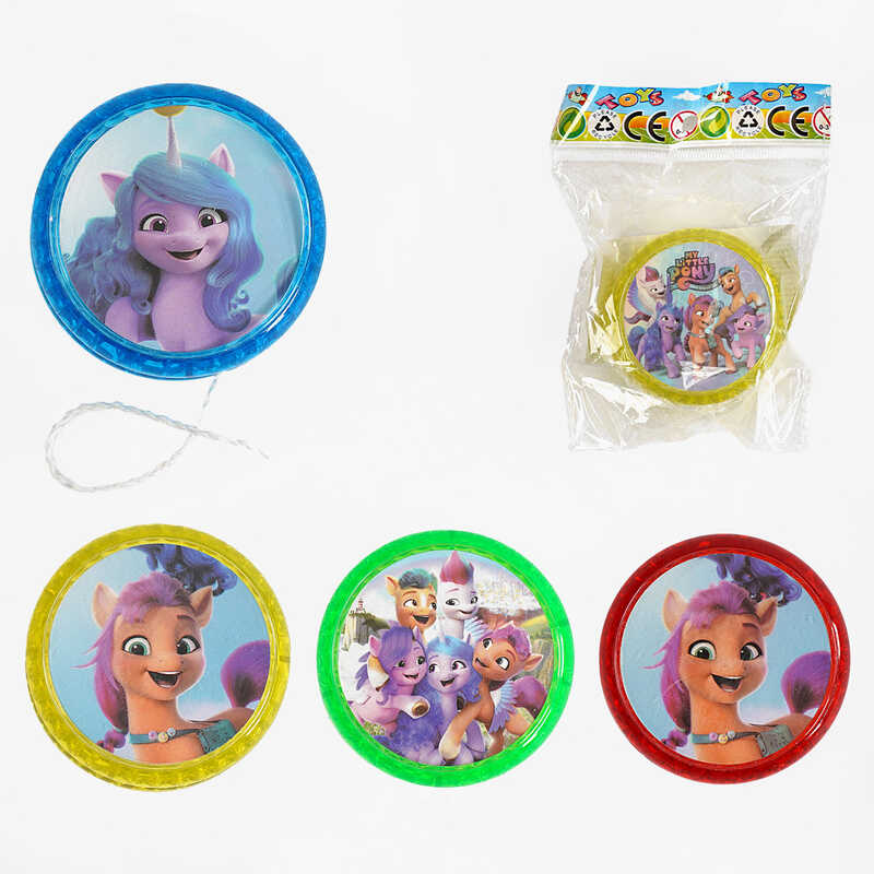 Гра “Йо-йо“ 2216 (600/2) “Поні“, 4 кольори, світло, у пакеті, ВИДАЄТЬСЯ ТІЛЬКИ МІКС ВИДІВ