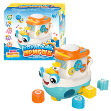 Гра “Кораблик пригод“ 45234 (32/2) “WToys“, ОЗВУЧ. УКРАЇНСЬКОЮ МОВОЮ, 8 казок, ноти, підсвічування, пісні, тріскачка, пискавка, цифри, каталка, рухомі елементи, в коробці