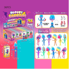 Гра 222-1 (24) ЦІНА ЗА 1 ШТУКУ  “Nobody Sausage“, гнучке тіло, перука, чобітки, висота 12 см