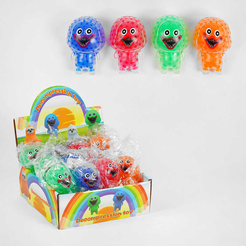 Гра антистрес C 56243 (24) ЦІНА ЗА 12 ШТУК У БЛОЦІ, “Зубастики“, з орбізами