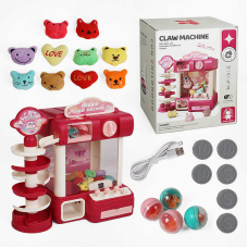 Ігровий автомат G 228 A Штрих = 98929 (6) підсвічування, мелодії, м’які іграшки, кульки, від батарейок/мережі, гра з кулькою, монетки, в коробці