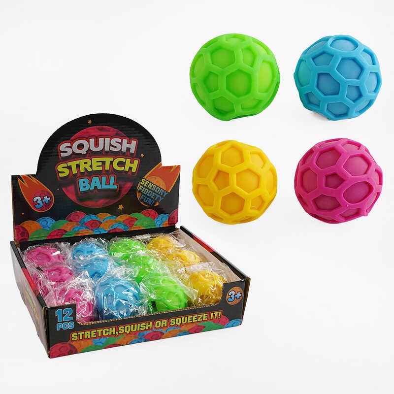 Гра антистрес C 68830 (24) ЦІНА ЗА 12 ШТУК В БЛОЦІ, “м“ячик“, наповнювач - піна