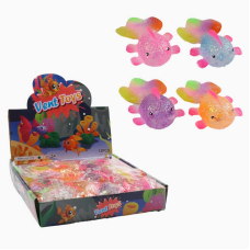 Гра антистрес C 68832 (24) ЦІНА ЗА 12 ШТУК В БЛОЦІ, “Аксолотль“, розмір 10х6х4 см, гелеве наповнення, блискітки, в коробці