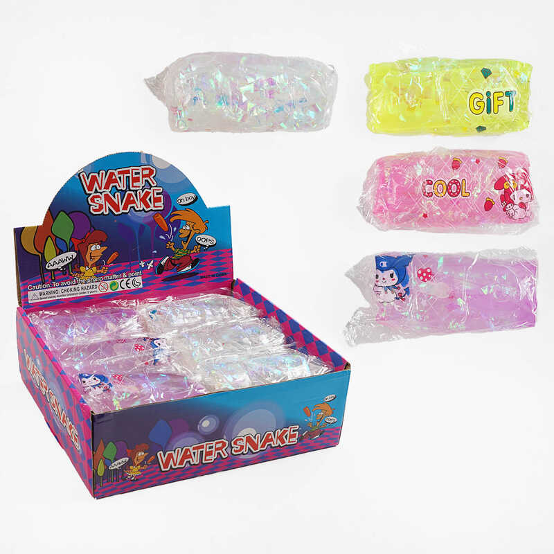 Гра антистрес C 70199 (6) ЦІНА ЗА 12 ШТУК В БЛОЦІ, вислизає з рук, всередині плавають блискучі стрічки, зображення героя, в коробці