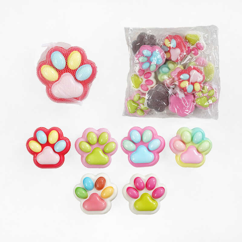 Антистрес-сквіш C 70620 (50) ЦІНА ЗА 12 ШТУК В УПАКОВЦІ, “Лапка“, в пакеті