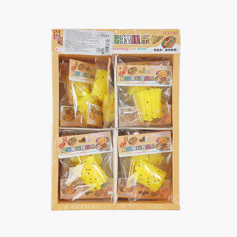 Гра антистрес C 70669 (28) ЦІНА ЗА 24 ШТУКИ В БЛОЦІ, “Кукурудза“, палички, зернятка, в коробці