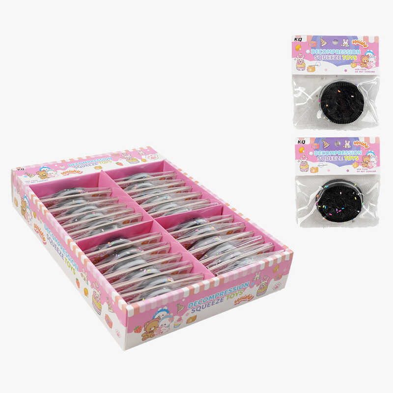 Гра антистрес C 70745 (24) ЦІНА ЗА 24 ШТУК В БЛОЦІ, “Печиво“, посипка, в коробці