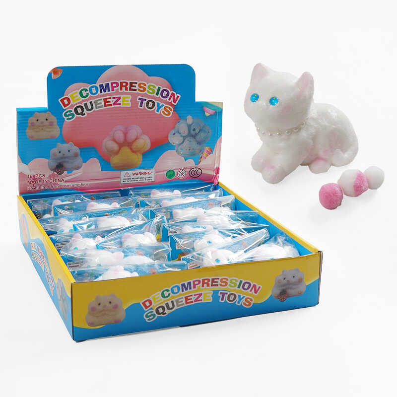 Гра антистрес C 70762 (24) ЦІНА ЗА 16 ШТУК В БЛОЦІ, “Котик”, в коробці