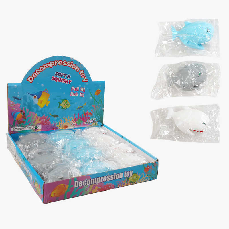 Гра антистрес C 70783 (24) ЦІНА ЗА 12 ШТУК В БЛОЦІ, “Акула“, довжина 9см, в коробці