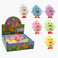 Гра антистрес C 70784 (24) ЦІНА ЗА 12 ШТУК В БЛОЦІ, “Курочки“, підсвічування, стоять на лапках, петля для підвішування, в коробці
