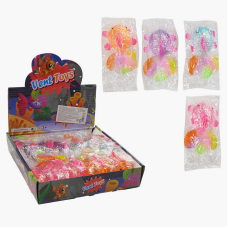 Гра антистрес C 70786 (24) ЦІНА ЗА 12 ШТУК В БЛОЦІ, “Аксолотль“, довжина 11см, глітер, в коробці