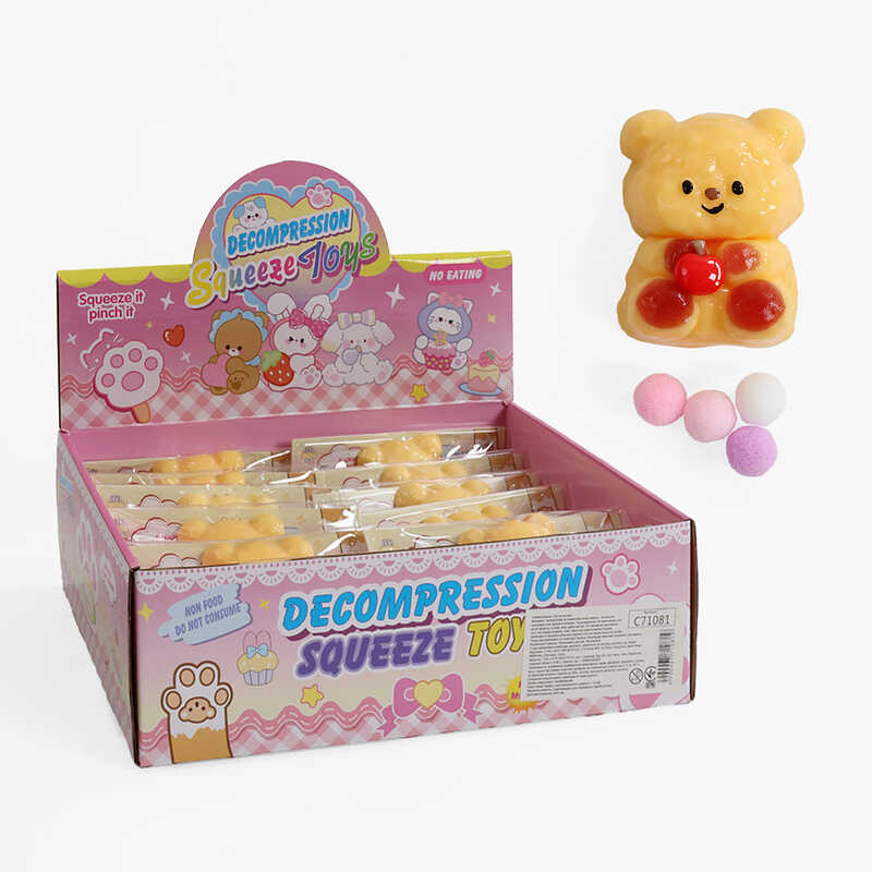 Гра антистрес C 71081 (32) ЦІНА ЗА 12 ШТУК В БЛОЦІ, “Ведмедик“, в коробці