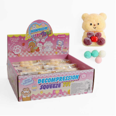 Гра антистрес C 71082 (32) ЦІНА ЗА 12 ШТУК В БЛОЦІ, “Ведмежа”, м’які кульки, в коробці