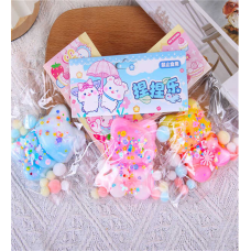 Гра антистрес C 71220 (24) ЦІНА ЗА 14 ШТУК В БЛОЦІ, герой, висота 8 см, блискітки, м“які кульки, градієнт, в коробці