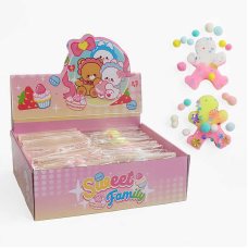 Гра антистрес C 71221 (24) ЦІНА ЗА 24 ШТУК В БЛОЦІ, “Печиво”, блискітки, м’які кульки, в коробці