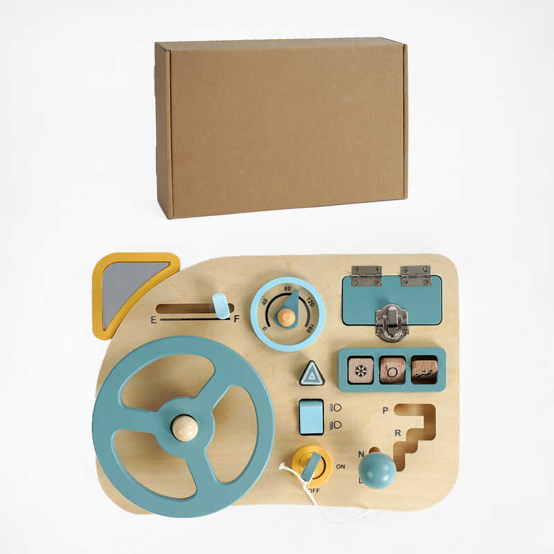 Бізіборд C 64852 (16) імітація керування машиною, 10 елементів, в коробці