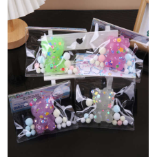 Гра антистрес C 71234 (24) ЦІНА ЗА 20 ШТУК В БЛОЦІ, герой, блискітки, м’які кульки, в коробці