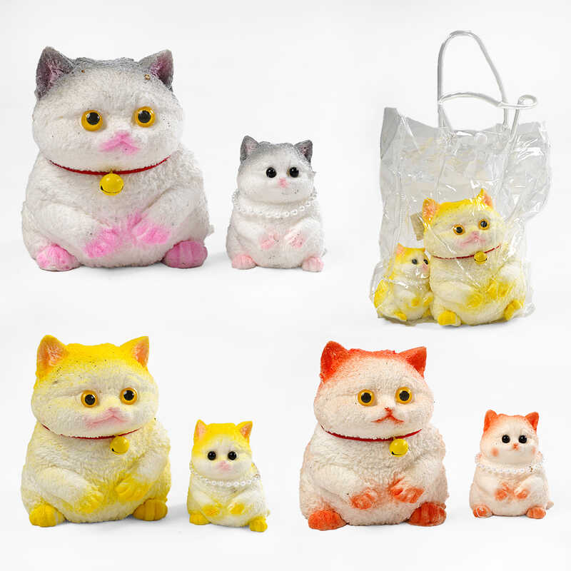 Гра антистрес C 72358 (30) ЦІНА ЗА 1 ШТУКУ, 2 котики різних розмірів, в пакеті Гра антистрес C 72358 (30) ЦІНА ЗА 1 ШТУКУ, 2 котики різних розмірів, в пакеті