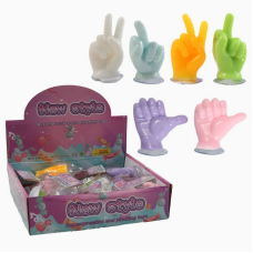 Гра антистрес C 72375 (24) ЦІНА ЗА 20 ШТУК В БЛОЦІ, “Руки”, середня висота - 8 см, присоска,  в коробці