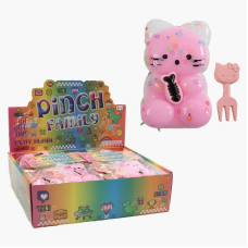 Гра антистрес C 72382 (16) ЦІНА ЗА 24 ШТУКИ В БЛОЦІ, “Кошеня“, герой, розмір: 6х9 см, паєтки, декоративна виделка, рибка, в коробці