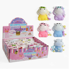 Гра антистрес C 72474 (16) ЦІНА ЗА 18 ШТУК В БЛОЦІ, “Бегемот“, розмір: 7.5х1.5х7.5 см, в коробці