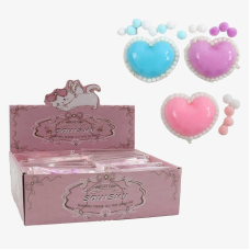 Гра антистрес C 72495 (24) ЦІНА ЗА 18 ШТУК В БЛОЦІ, “Серце”, розмір - 7.5х6.5 см, текстильні кульки, перлини, в коробці