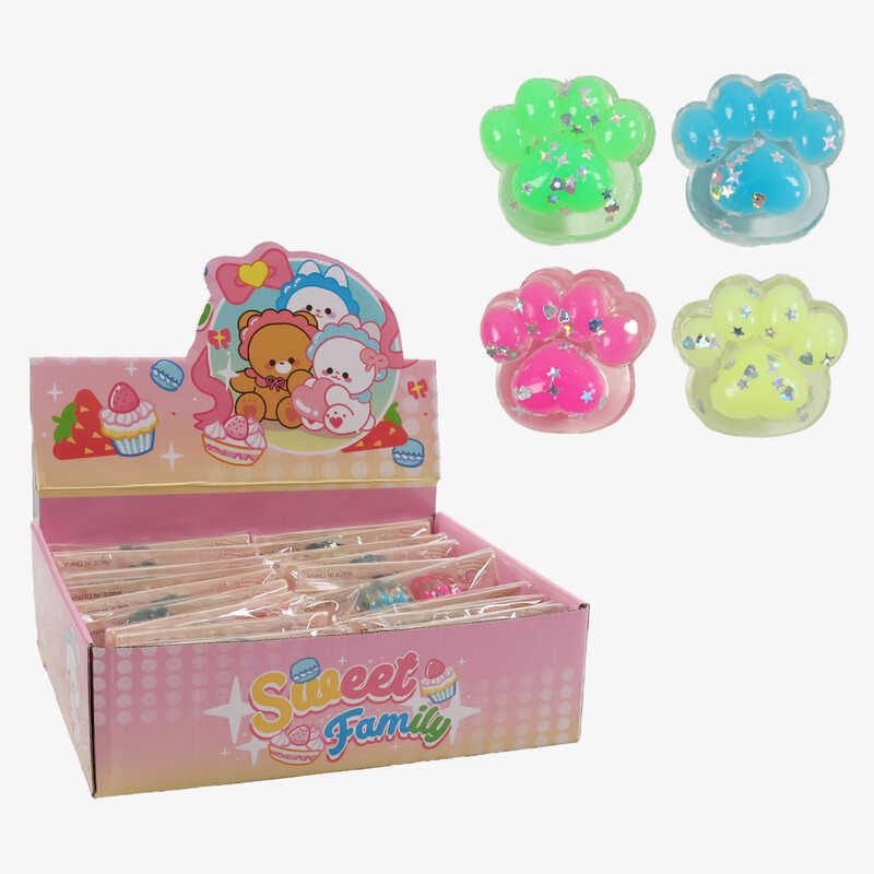 Гра антистрес C 72520 (24) ЦІНА ЗА 20 ШТУК В БЛОЦІ, “Лапка“, блискітки, розмір 3х2х3 см, в коробці Гра антистрес C 72520 (24) ЦІНА ЗА 20 ШТУК В БЛОЦІ, “Лапка“, блискітки, розмір 3х2х3 см, в коробці