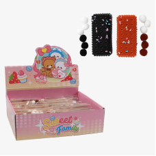 Гра антистрес C 72525 (24) ЦІНА ЗА 16 ШТУК В БЛОЦІ, “Печиво з начинкою“, посипка, розмір 7.5х2х3.5 см, м“які кульки, в коробці