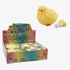 Гра антистрес C 72599 (24) ЦІНА ЗА 12 ШТУКИ В БЛОЦІ, “Курча”, м’які кульки, в коробці