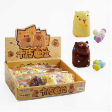 Гра антистрес C 72602 (24) ЦІНА ЗА 12 ШТУК В БЛОЦІ, “Капібара”, м’які кульки, в коробці