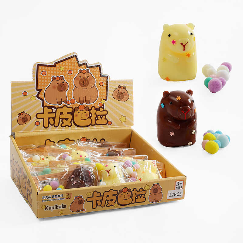 Гра антистрес C 72602 (24) ЦІНА ЗА 12 ШТУК В БЛОЦІ, “Капібара”, м’які кульки, в коробці Гра антистрес C 72602 (24) ЦІНА ЗА 12 ШТУК В БЛОЦІ, “Капібара”, м’які кульки, в коробці