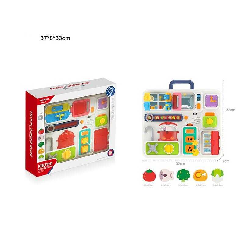 Бізіборд HE 0545 (12) звук, підсвічування, у коробці Бізіборд HE 0545 (12) звук, підсвічування, у коробці