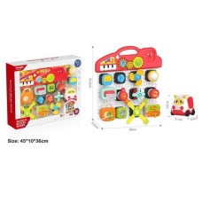 Бізіборд HE 8081 (6) 2 бізіборди, тріскачки, шестерні,  брязкальце, підсвічування, музика, звуки, пискавка, антистреси, в коробці