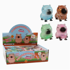 Гра антистрес C 72735 (12) ЦІНА ЗА 12 ШТУК В БЛОЦІ, “Капібара”, наповнення: гель, блискітки, в коробці