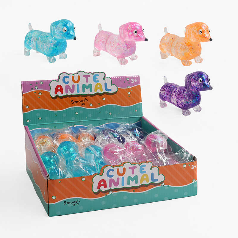 Гра антистрес M 18584 (12) ЦІНА ЗА 12 ШТУК В БЛОЦІ, “Песик”, гелеве наповнення, блискітки, в коробці Гра антистрес M 18584 (12) ЦІНА ЗА 12 ШТУК В БЛОЦІ, “Песик”, гелеве наповнення, блискітки, в коробці