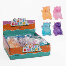 Гра антистрес M 18587 (12) ЦІНА ЗА 12 ШТУК В БЛОЦІ, “Котик”, гелеве наповнення, в коробці