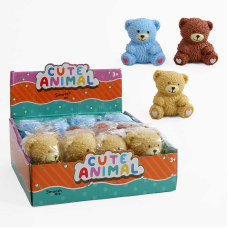 Гра антистрес M 18589 (12) ЦІНА ЗА 12 ШТУК В БЛОЦІ, “Ведмедик“, піна в середині, в коробці