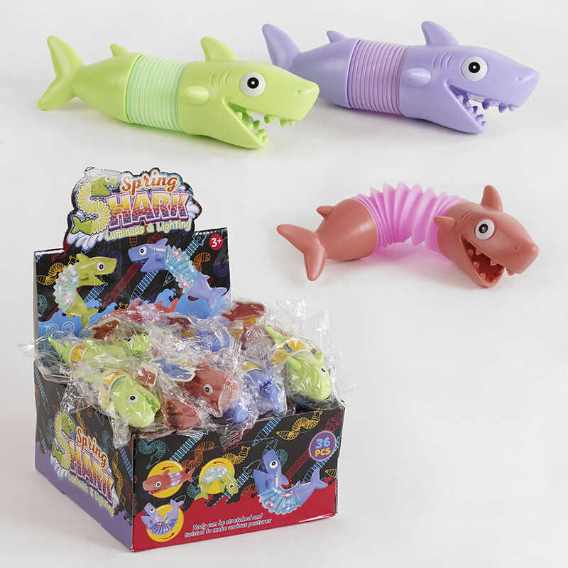 Гра антистрес SS 7028 (24/2) “Акула“, гофра, підсвічування, ЦІНА ЗА 36 ШТУК В БЛОЦІ Гра антистрес SS 7028 (24/2) “Акула“, гофра, підсвічування, ЦІНА ЗА 36 ШТУК В БЛОЦІ