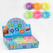 Гра антистрес С 64037 (24) ЦІНА ЗА 12 ШТУК В БЛОЦІ, браслет, глітер, в коробці