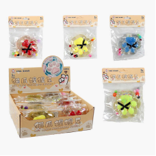 Гра антистрес С 70378 (24) ЦІНА ЗА 10 ШТУК В БЛОЦІ, “Лапка”, кульки, підсвічується, блискітки