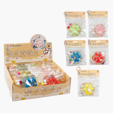 Гра антистрес С 70379 (24) ЦІНА ЗА 10 ШТУК В БЛОЦІ, “Лапка”, кульки, блискітки