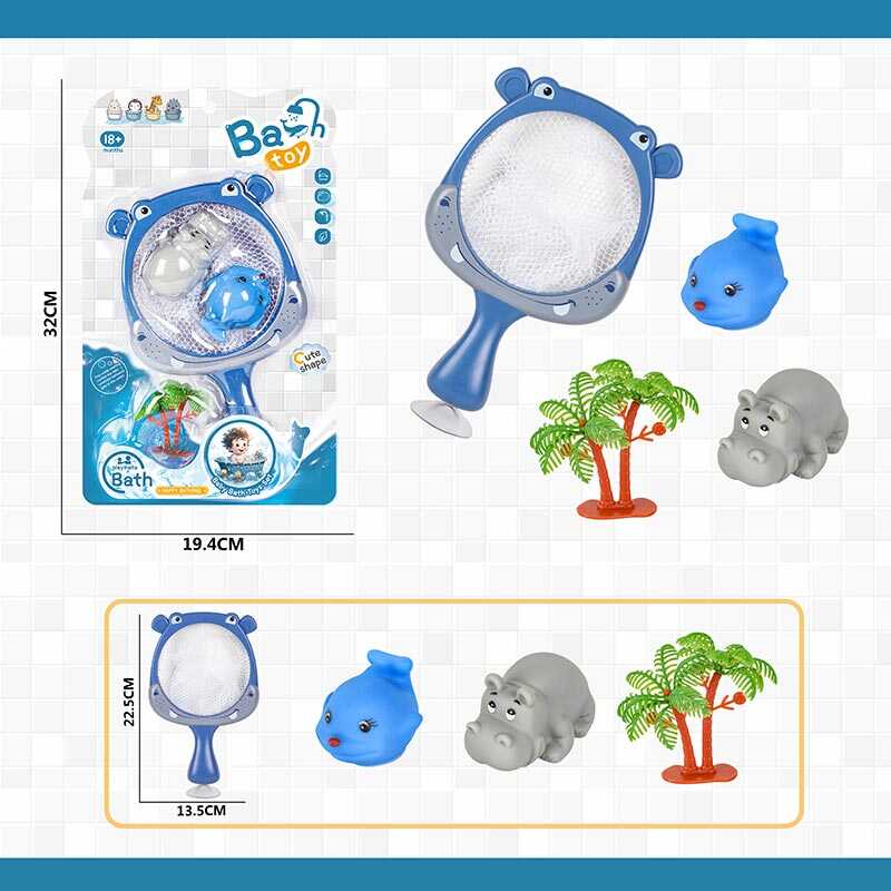 Гра для ванни 279 (96/2) 2 пискавки, сачок на присосці, на листі