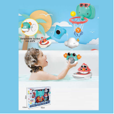 Гра для ванни 35596 (12/2) присоски, кухлик, баскетбольне кільце, м’ячики, в коробці