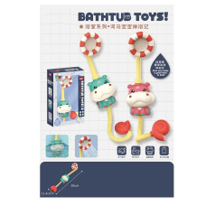 Гра для ванни 368-4 B (24/2) “Бегемотик“, 2 кольори, на присосках, в коробці