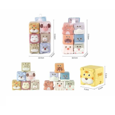 Гра для ванни 638-64 (72/2) 2 види, 6 кубічних тваринок, в сітці