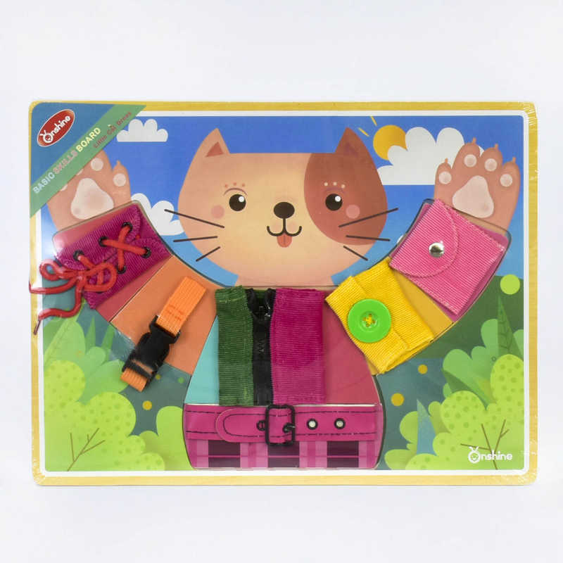 Бізіборд дерев`яний С 37154 (24) “Кошеня“, у плівці